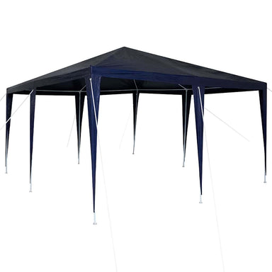 Partytent Blauw 400 x 400 x 266 cm Polyethyleen en Staal