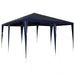 Partytent Blauw 400 x 400 x 266 cm Polyethyleen en Staal