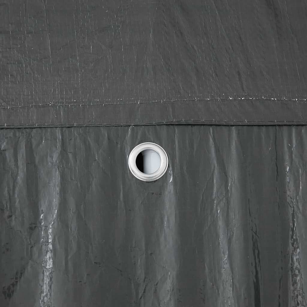 Partytent Antraciet 400 x 400 x 266 cm Polyethyleen en Staal