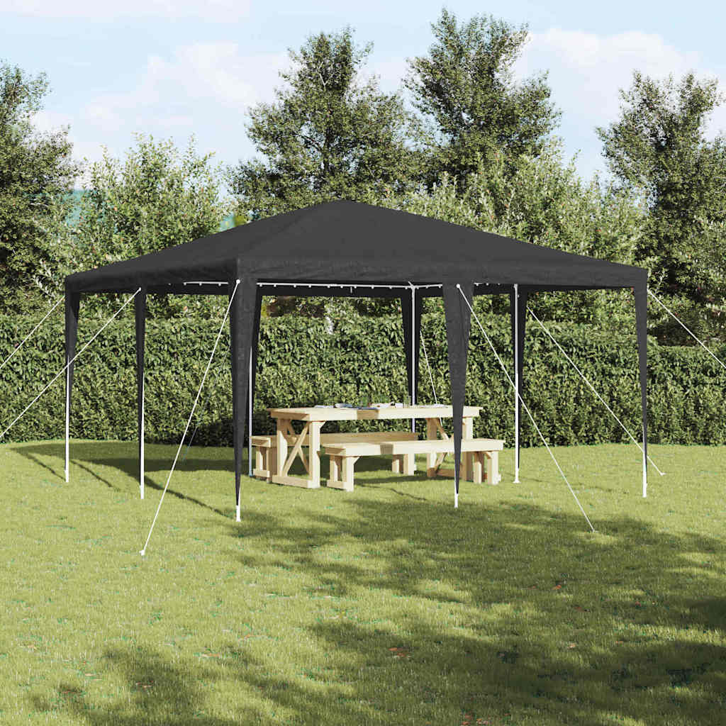 Partytent Antraciet 400 x 400 x 266 cm Polyethyleen en Staal
