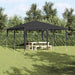 Partytent Antraciet 400 x 400 x 266 cm Polyethyleen en Staal