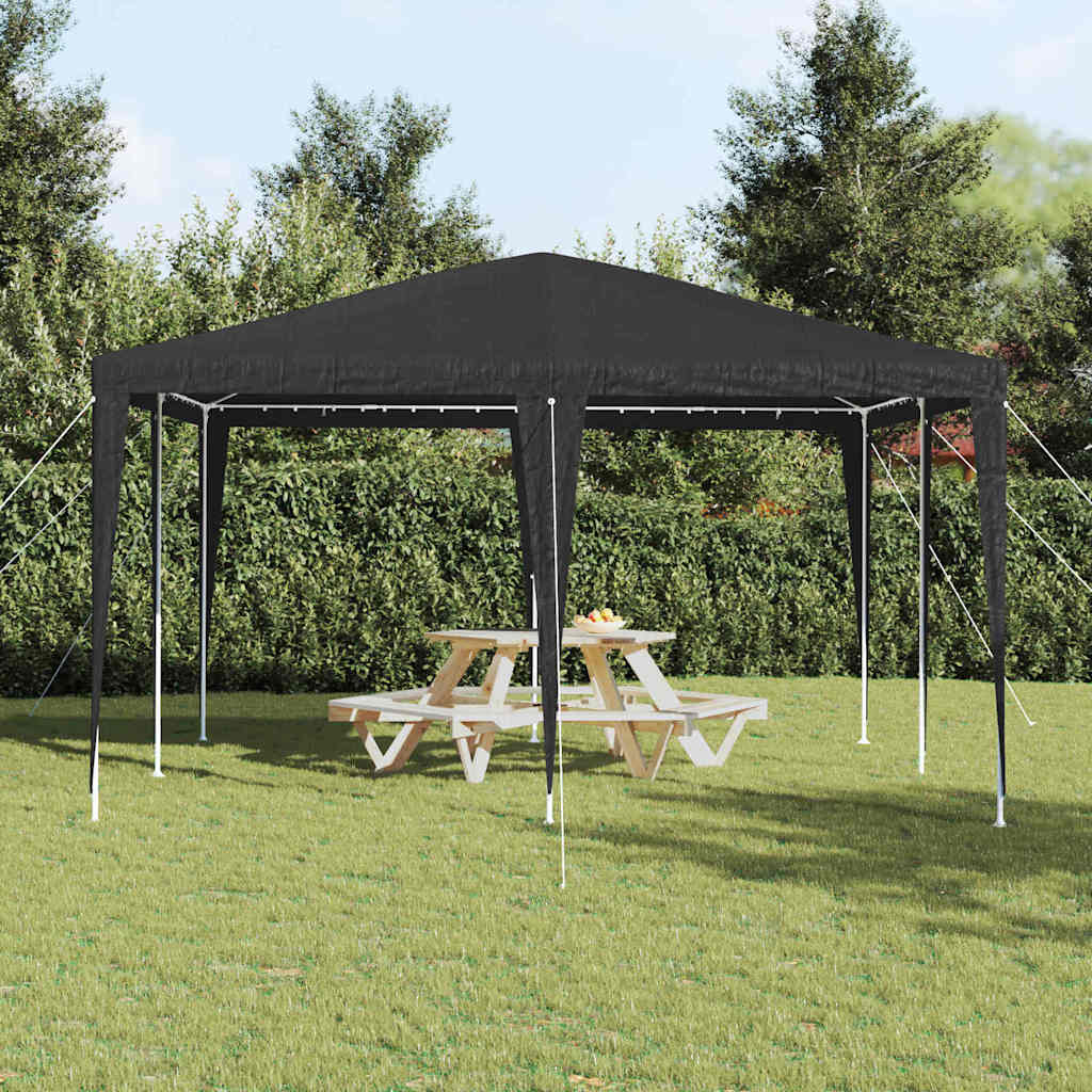 Partytent Antraciet 400 x 400 x 266 cm Polyethyleen en Staal