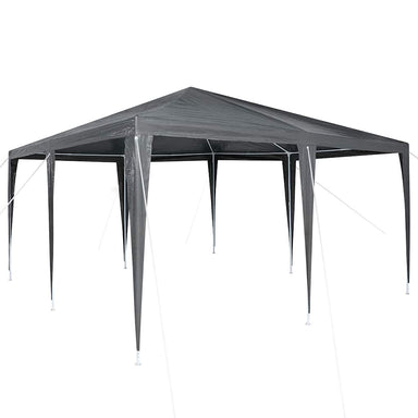 Partytent Antraciet 400 x 400 x 266 cm Polyethyleen en Staal