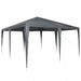 Partytent Antraciet 400 x 400 x 266 cm Polyethyleen en Staal