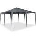 Partytent Antraciet 400 x 400 x 266 cm Polyethyleen en Staal
