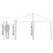 Partytent Groen 400 x 400 x 266 cm Polyethyleen en Staal