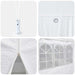 Partytent Wit 400 x 400 x 266 cm Polyetheen