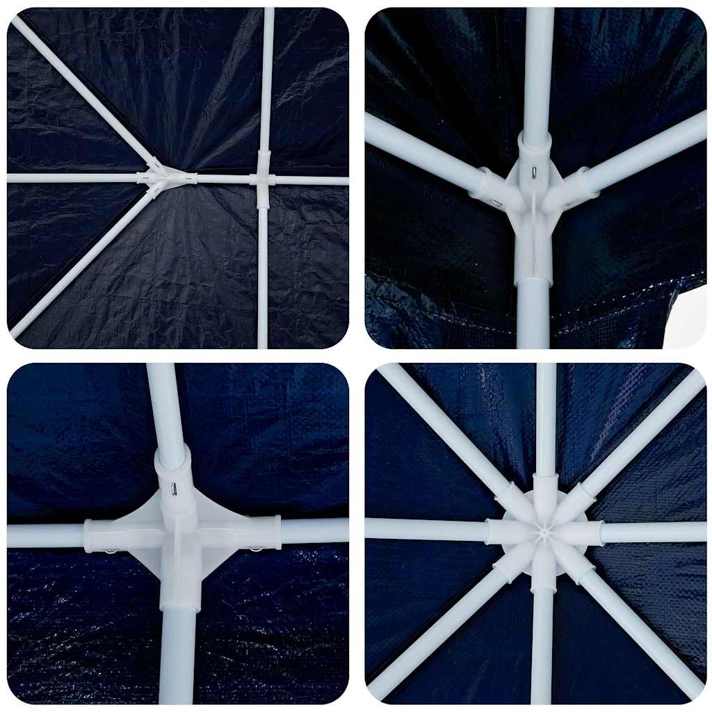 Partytent Blauw 400 x 400 x 266 cm Polyetheen