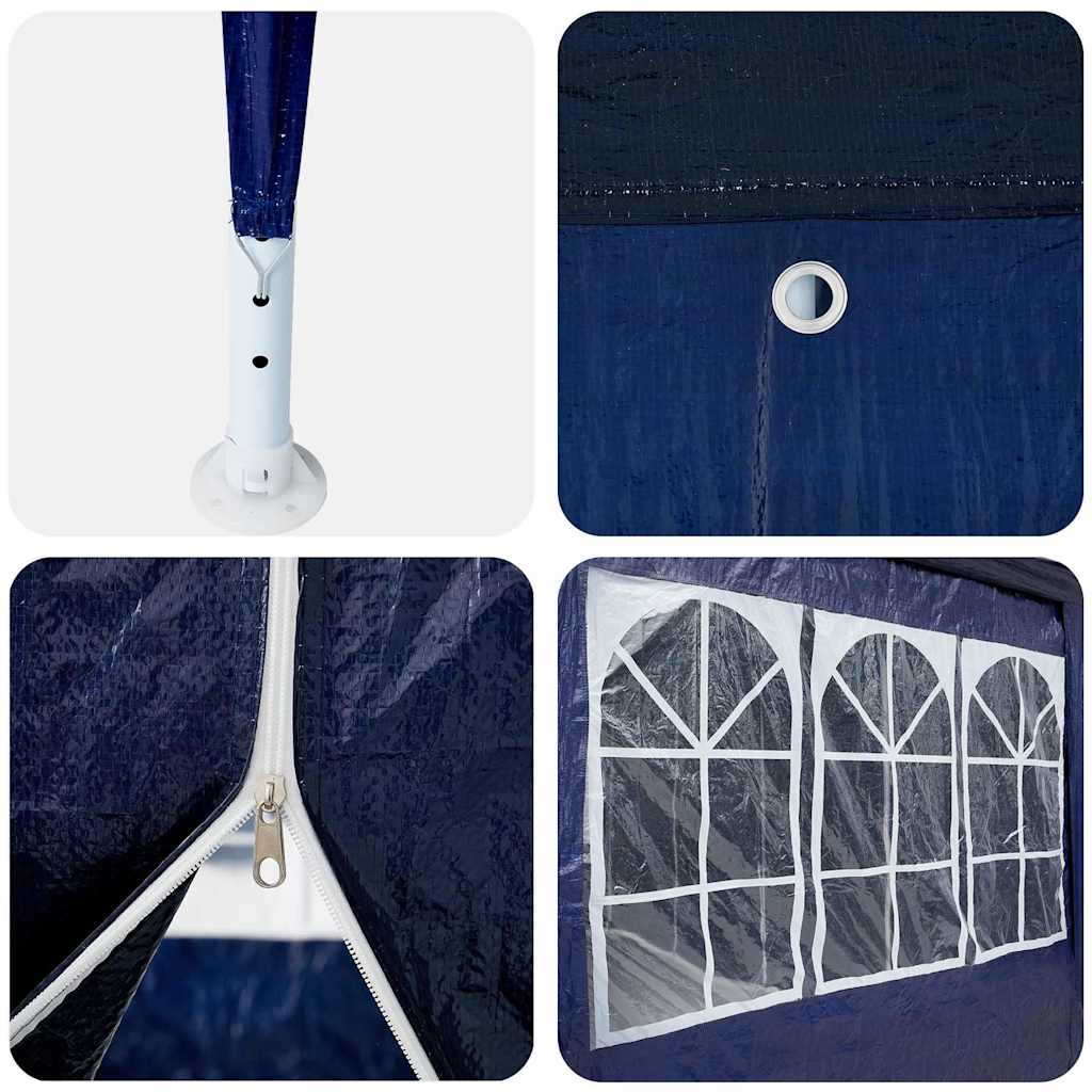 Partytent Blauw 400 x 400 x 266 cm Polyetheen