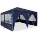 Partytent Blauw 400 x 400 x 266 cm Polyetheen