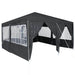 Partytent Antraciet 400 x 400 x 266 cm Polyetheen