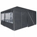 Partytent Antraciet 400 x 400 x 266 cm Polyetheen