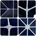 Partytent Blauw 600 x 400 x 266 cm Polyethyleen en Staal