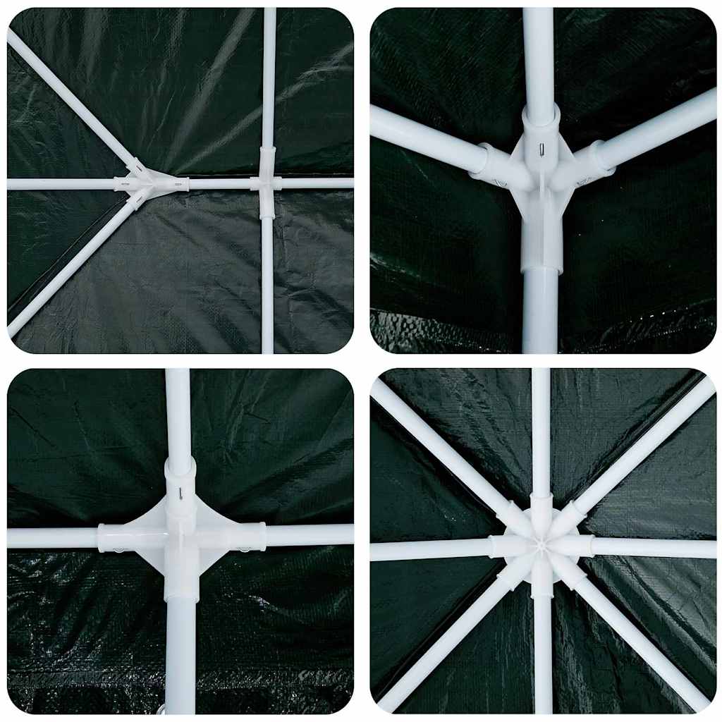 Partytent Groen 600 x 400 x 266 cm Polyethyleen en Staal
