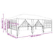 Partytent Antraciet 600 x 400 x 266 cm Polyetheen