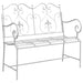 Tuinbank Antiek wit 104 x 54 x 93 cm Staal