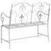 Tuinbank Antiek wit 104 x 54 x 93 cm Staal
