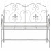 Tuinbank Antiek wit 104 x 54 x 93 cm Staal