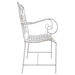 Tuinbank Antiek wit 104 x 54 x 93 cm Staal