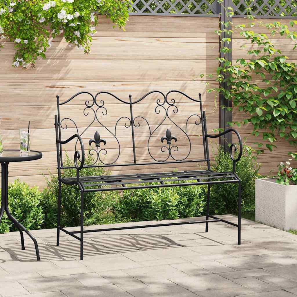 Tuinbank Zwart 104 x 54 x 93 cm Staal
