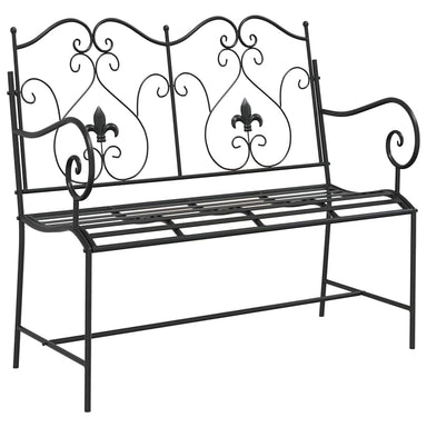 Tuinbank Zwart 104 x 54 x 93 cm Staal