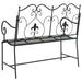 Tuinbank Zwart 104 x 54 x 93 cm Staal