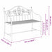 Tuinbank Antiek wit 104 x 52,5 x 89 cm Staal