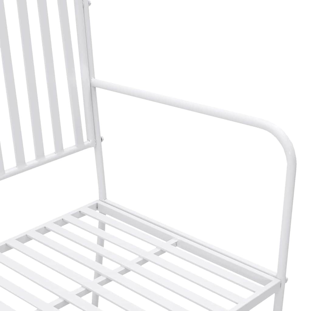 Tuinbank Effen Wit 103,5 x 51,5 x 90 cm Staal