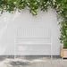 Tuinbank Effen Wit 103,5 x 51,5 x 90 cm Staal