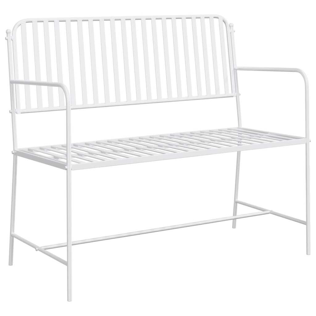 Tuinbank Effen Wit 103,5 x 51,5 x 90 cm Staal