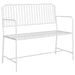 Tuinbank Effen Wit 103,5 x 51,5 x 90 cm Staal