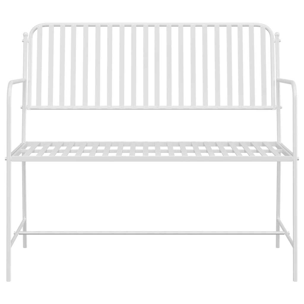 Tuinbank Effen Wit 103,5 x 51,5 x 90 cm Staal