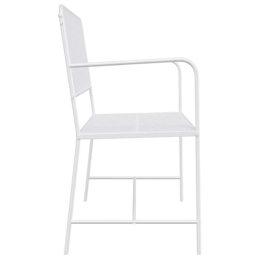 Tuinbank Effen Wit 103,5 x 51,5 x 90 cm Staal