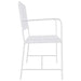 Tuinbank Effen Wit 103,5 x 51,5 x 90 cm Staal