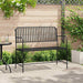 Tuinbank Zwart 103,5 x 51,5 x 90 cm Staal