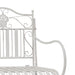 Tuinbank Antiek wit 103,5 x 59 x 89 cm Staal