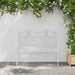 Tuinbank Antiek wit 103,5 x 59 x 89 cm Staal