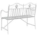 Tuinbank Antiek wit 103,5 x 59 x 89 cm Staal