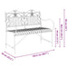 Tuinbank Antiek wit 103,5 x 59 x 89 cm Staal