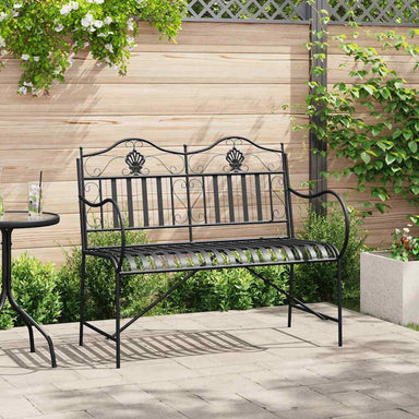 Tuinbank Zwart 103,5 x 59 x 89 cm Staal