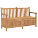 Tuinbank met opslag 150 x 60 x 90 cm Massief Teakhout