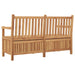 Tuinbank met opslag 150 x 60 x 90 cm Massief Teakhout