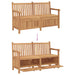 Tuinbank met opslag 150 x 60 x 90 cm Massief Teakhout