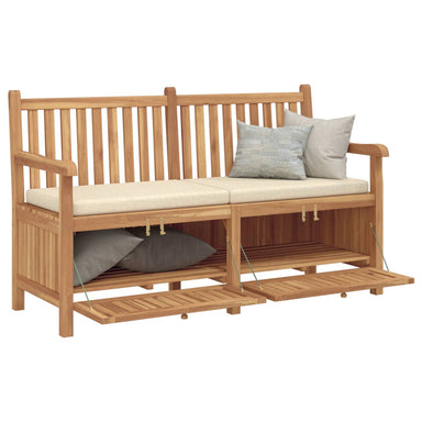 Tuinbank met opslag 150 x 60 x 90 cm Massief Teakhout