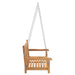 Tuin Hangbank 114 x 60 x 64 cm Massief Teakhout