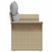 Tuinbank met kussen Beige 141 x 62 x 69cm poly rattan