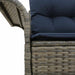 Tuinbank met kussen 141 x 62 x 69 cm poly rattan