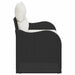 Tuinbank met kussen Zwart 121 x 62 x 69cm poly rattan