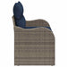 Tuinbank met kussen 121 x 62 x 69 cm poly rattan
