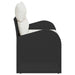 Tuinbank met kussen Zwart 124 x 62 x 69cm poly rattan